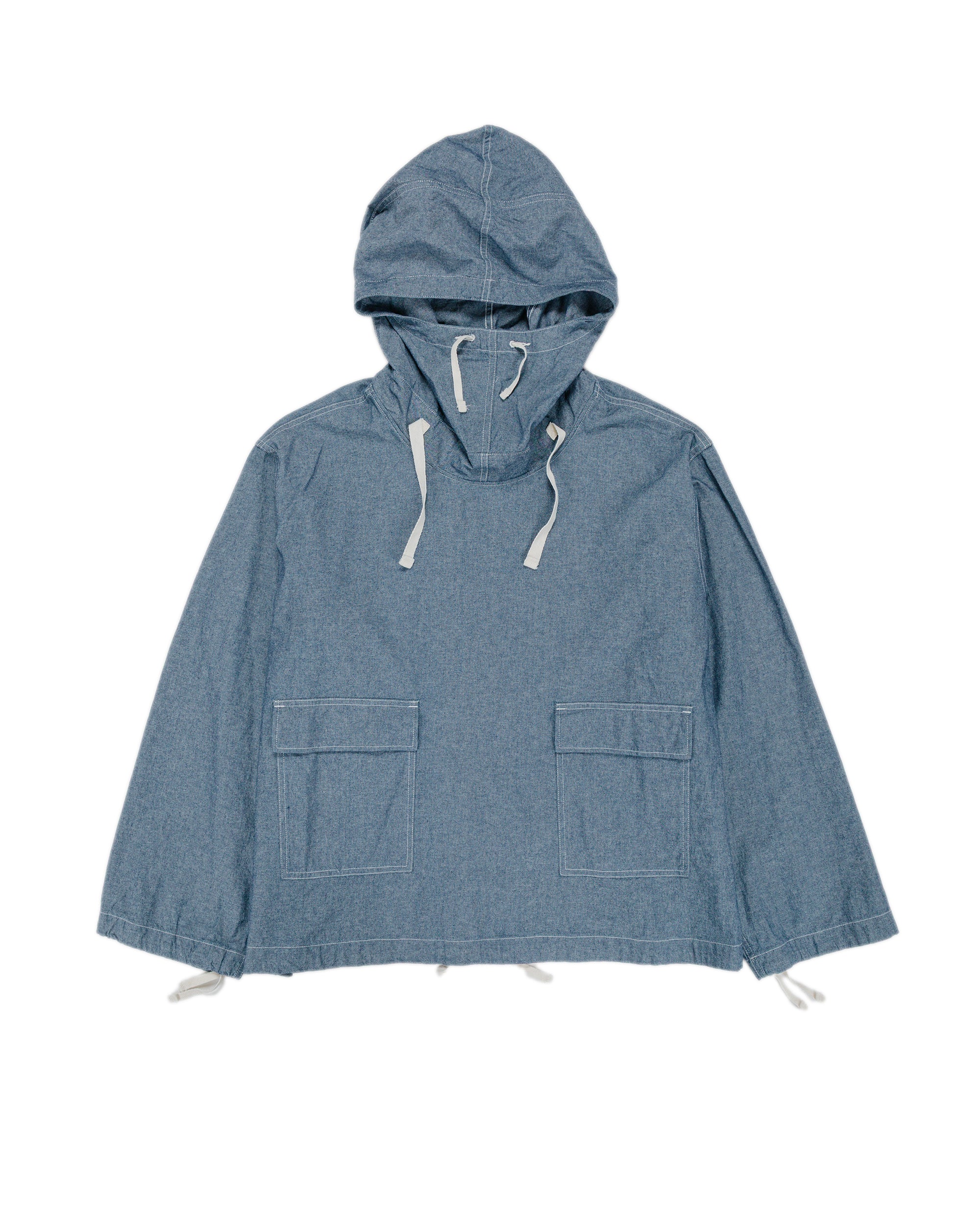 Engineered Garments Workaday Salvage Smock Indigo 4.5oz Cotton Chambra