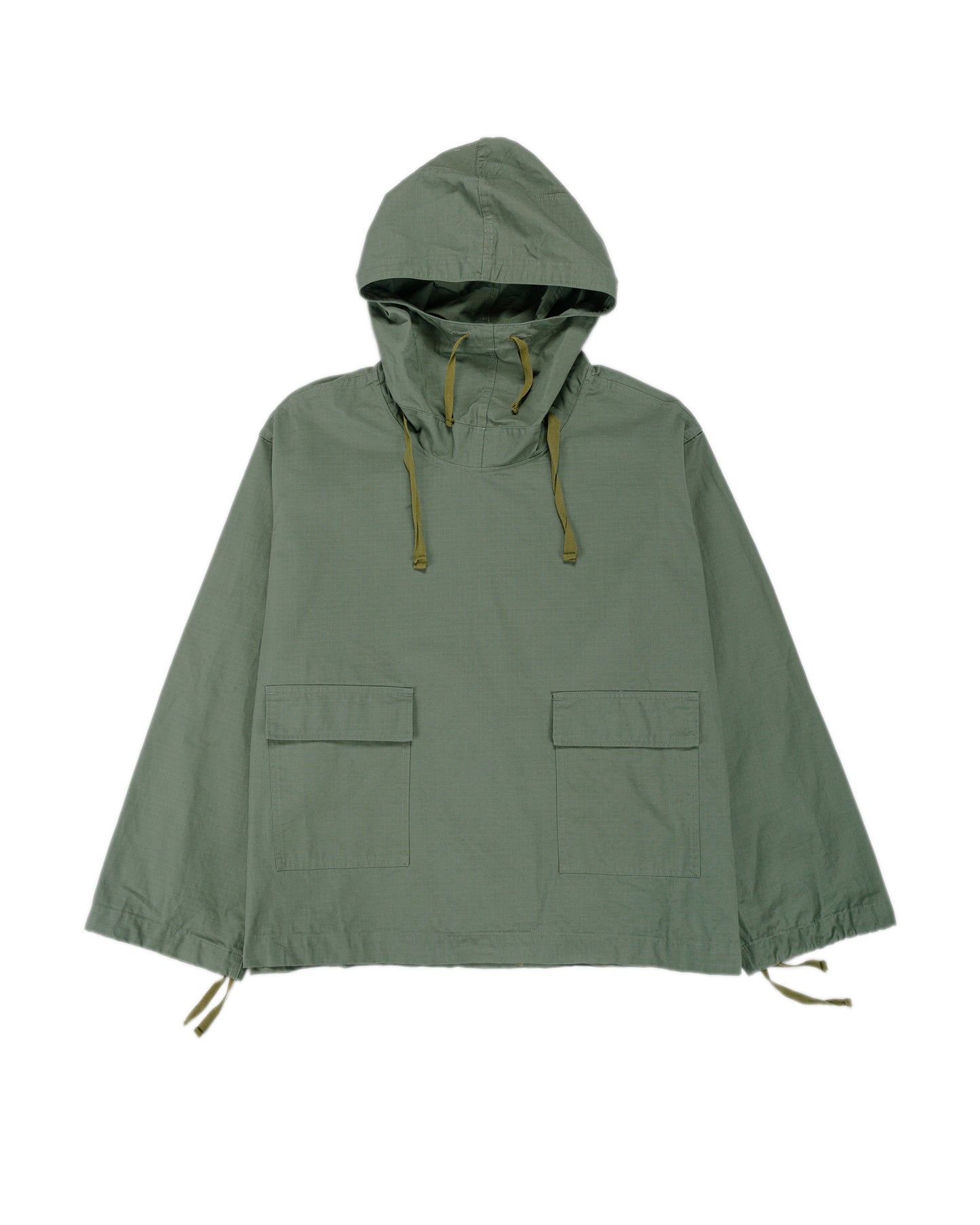 Engineered Garments Workaday Salvage Smock Olive Cotton Ripstop