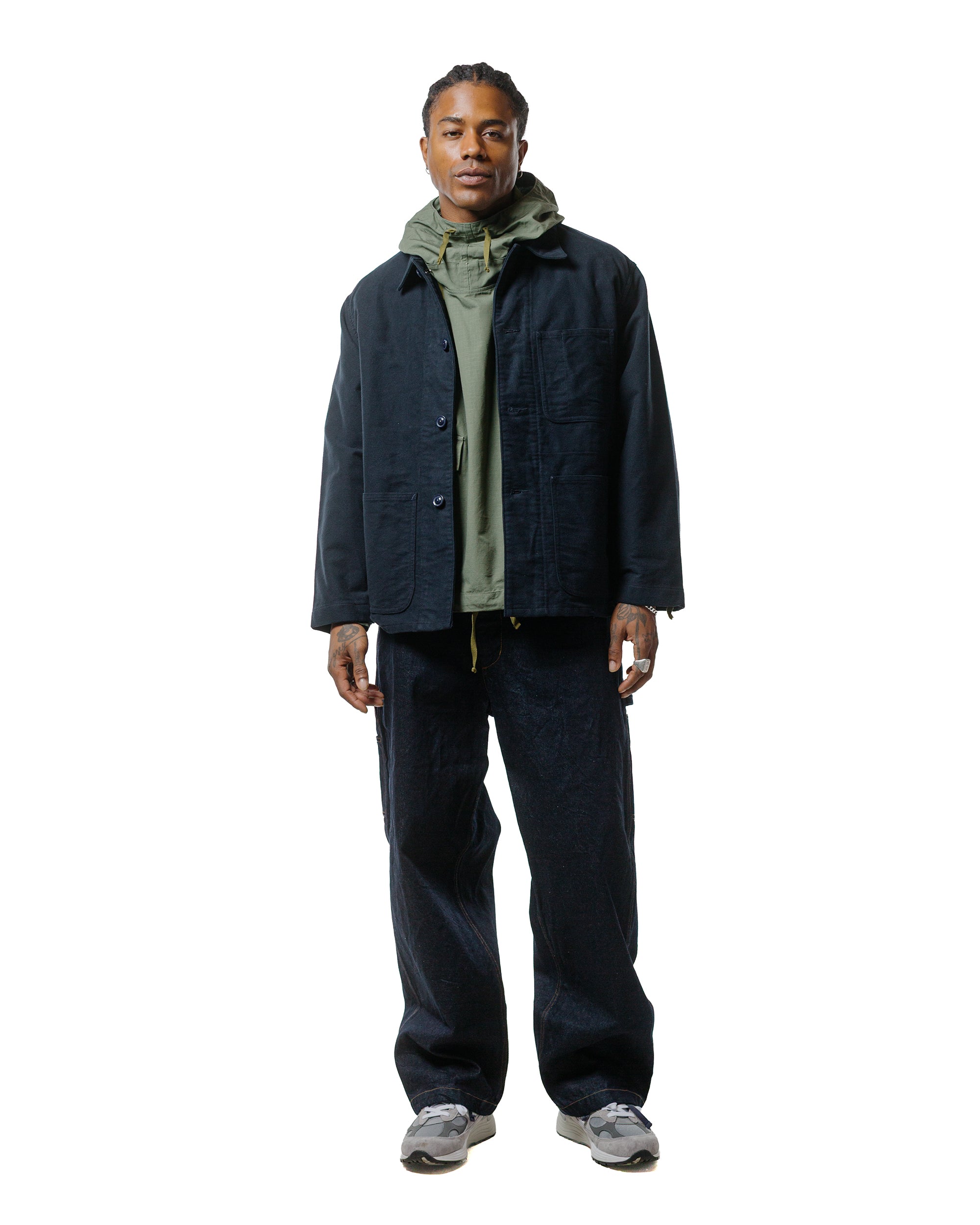 Engineered Garments Workaday Salvage Smock Olive Cotton Ripstop