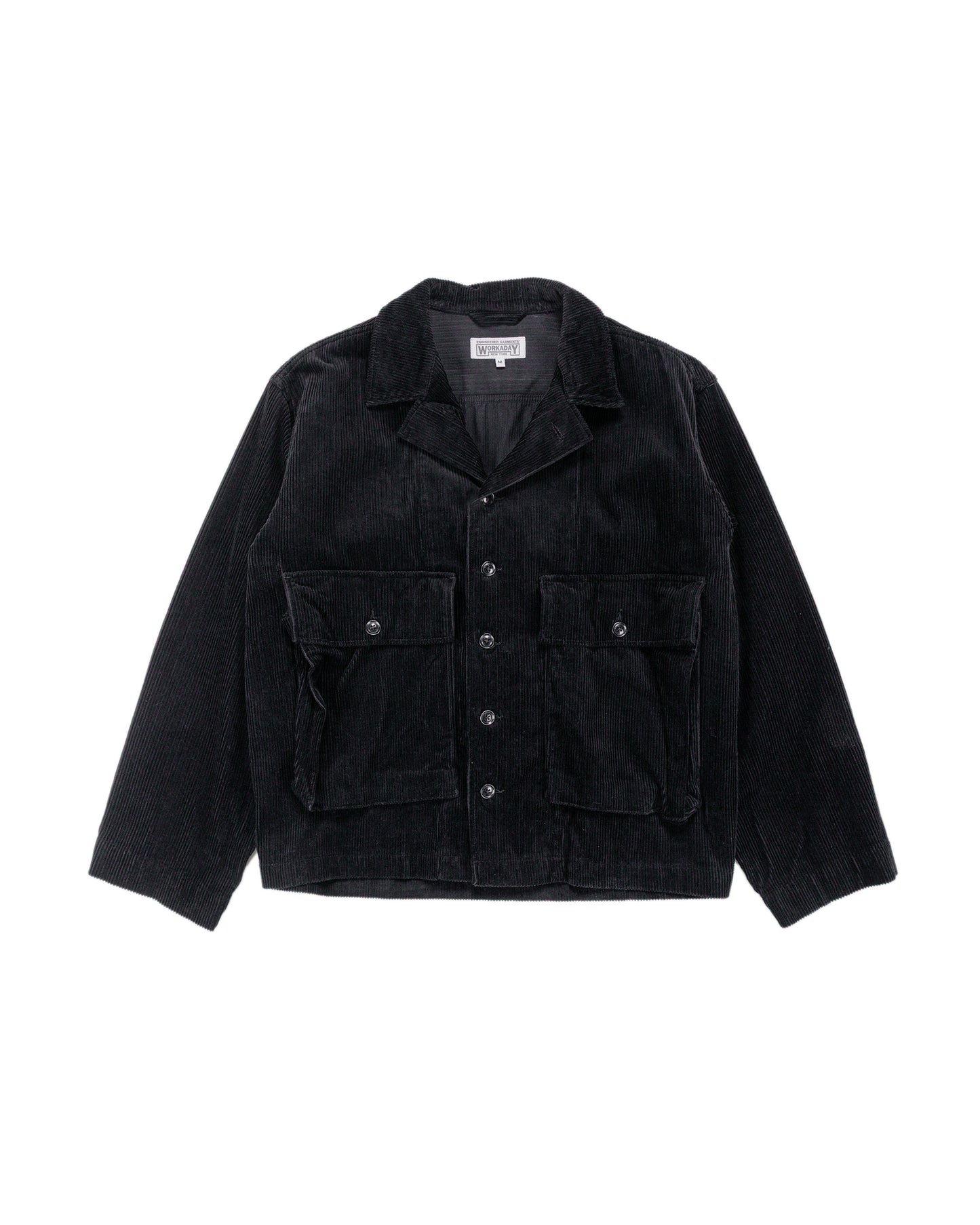Engineered Garments Workaday Sea Bees Jacket Black Cotton 8W Corduroy