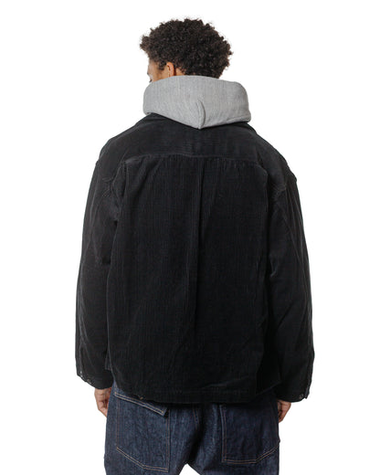Engineered Garments Workaday Sea Bees Jacket Black Cotton 8W Corduroy