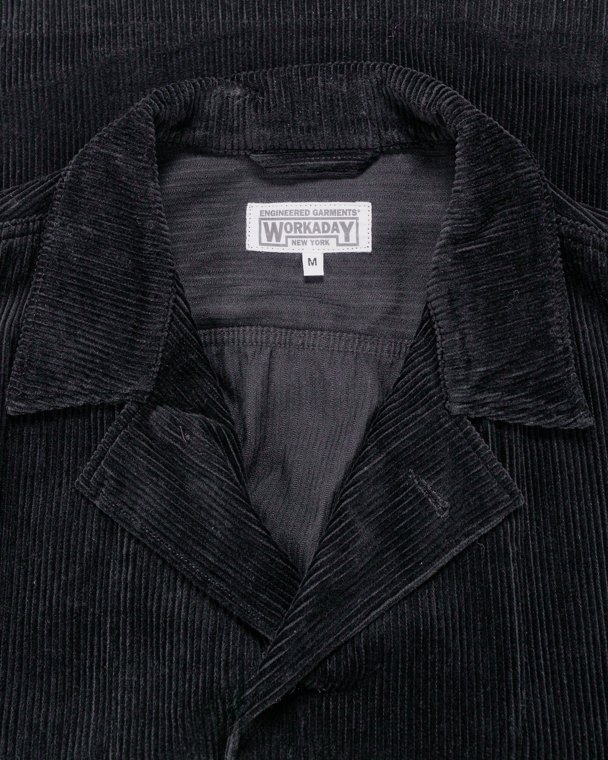 Engineered Garments Workaday Sea Bees Jacket Black Cotton 8W Corduroy