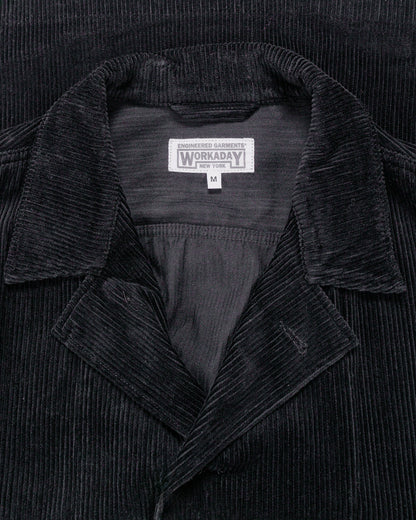 Engineered Garments Workaday Sea Bees Jacket Black Cotton 8W Corduroy