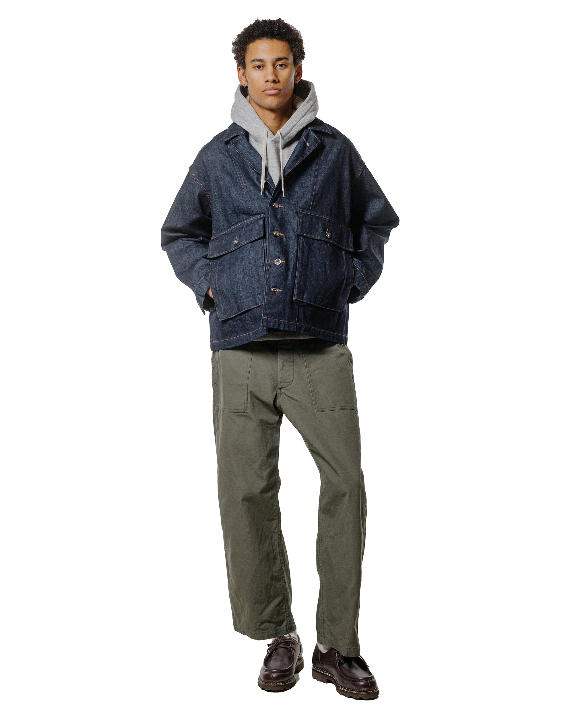 Engineered Garments Workaday Sea Bees Jacket Indigo 12oz Cone Denim