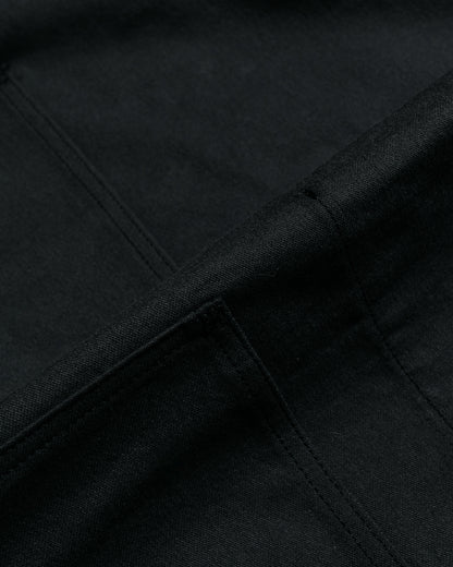 Engineered Garments Workaday Utility Jacket Black Cotton Reverse Sateen fabric