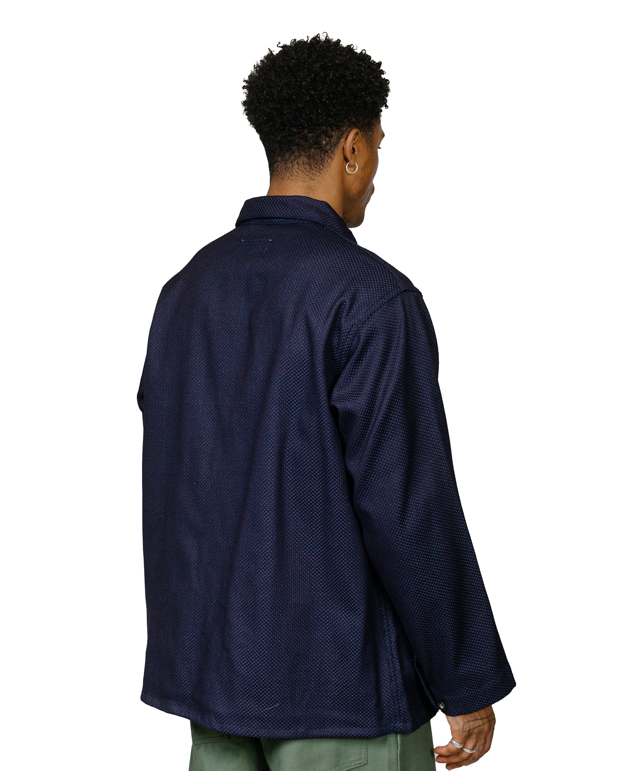 Engineered Garments Workaday Utility Jacket Dark Navy Cotton Heavy Bas