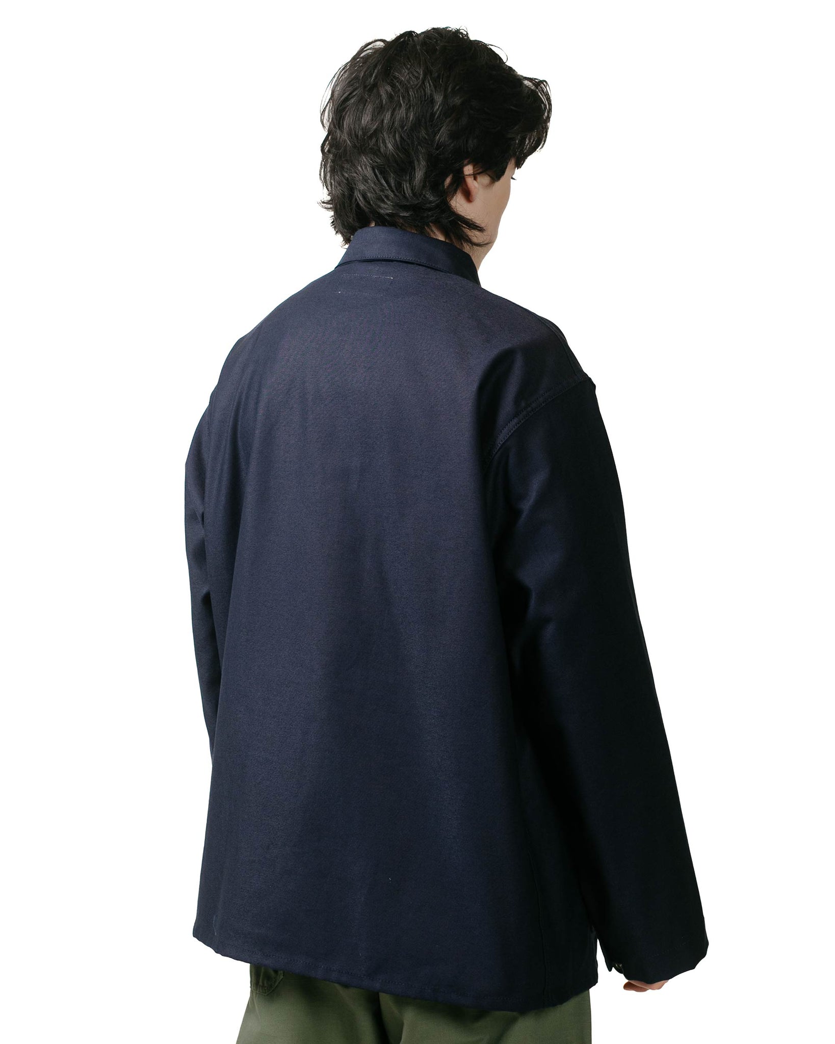 Engineered Garments Workaday Utility Jacket Dark Navy Cotton Reverse S