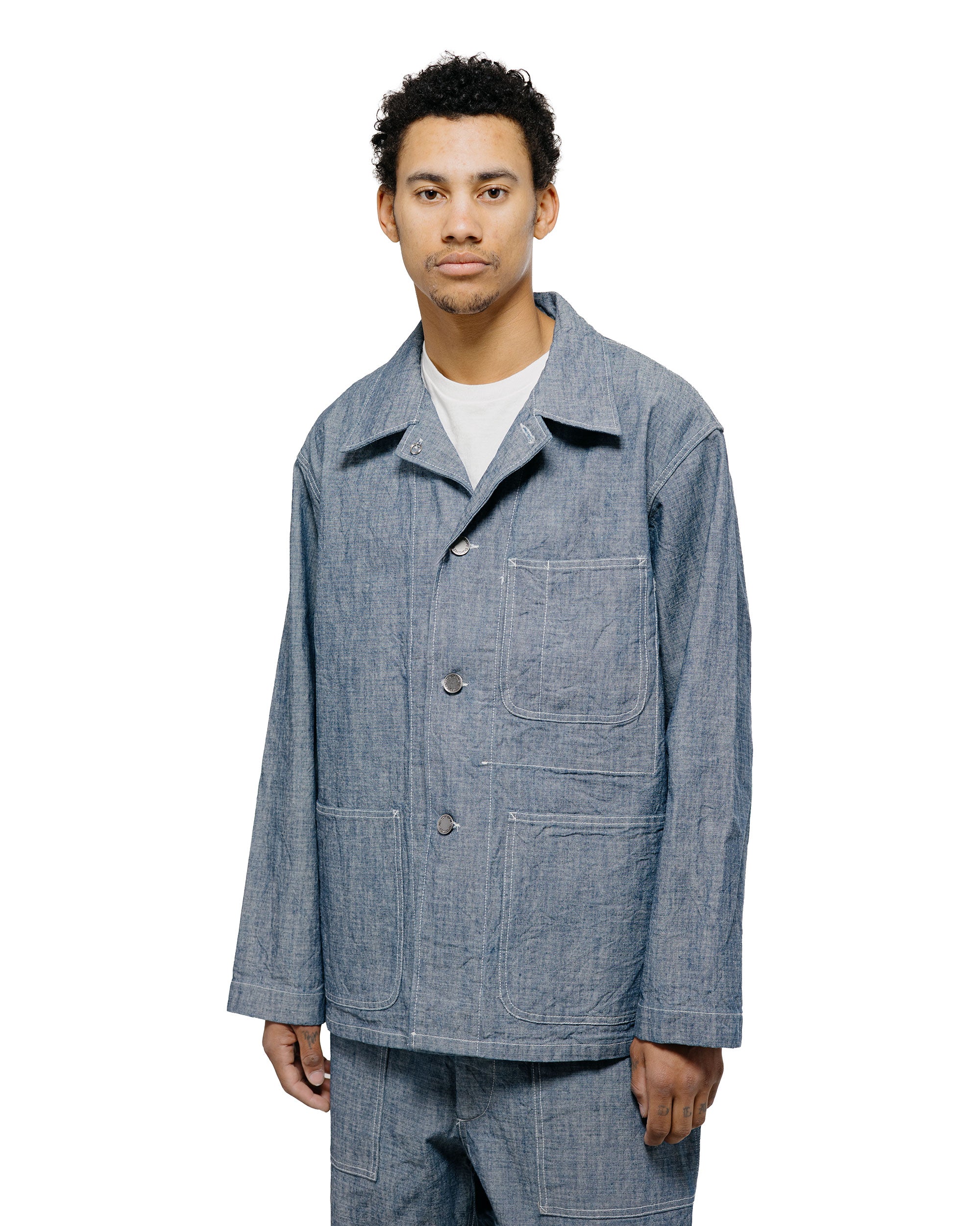 Engineered Garments Workaday Salvage Smock Olive Cotton Ripstop