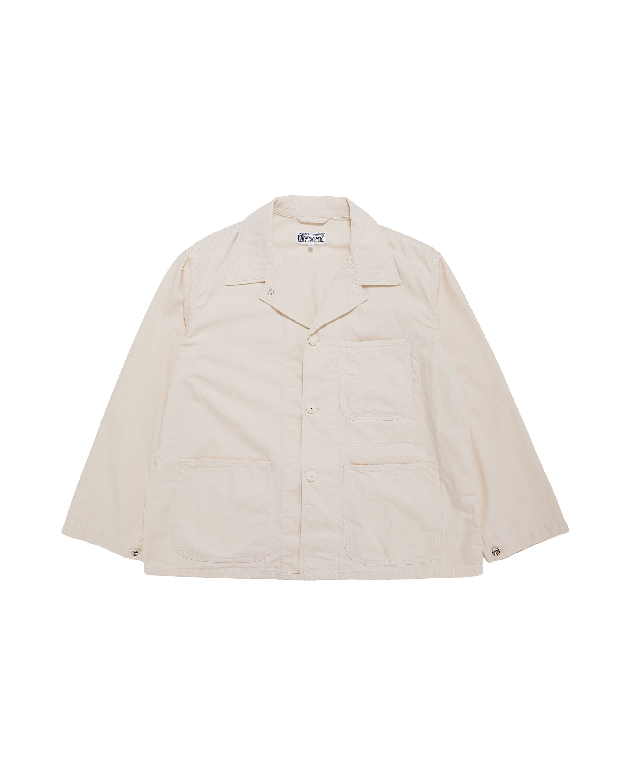Engineered Garments Workaday Utility Jacket Natural 7oz Cotton HB Twil
