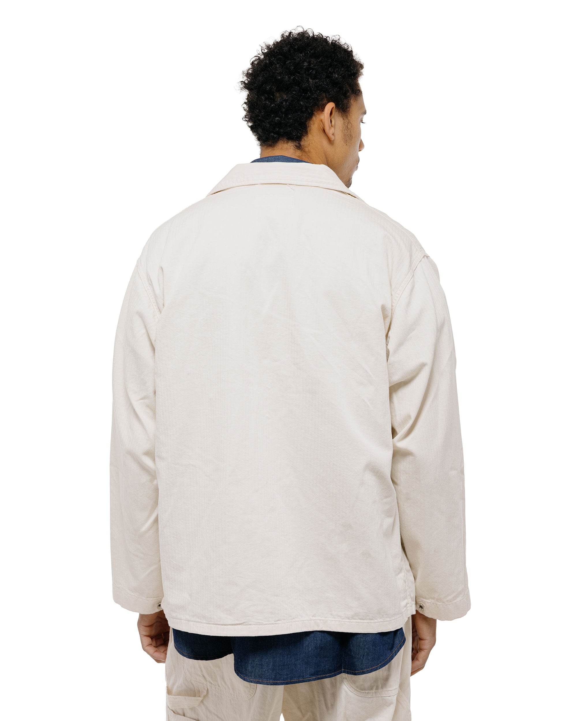 Engineered Garments Workaday Utility Jacket Natural 7oz Cotton HB Twil