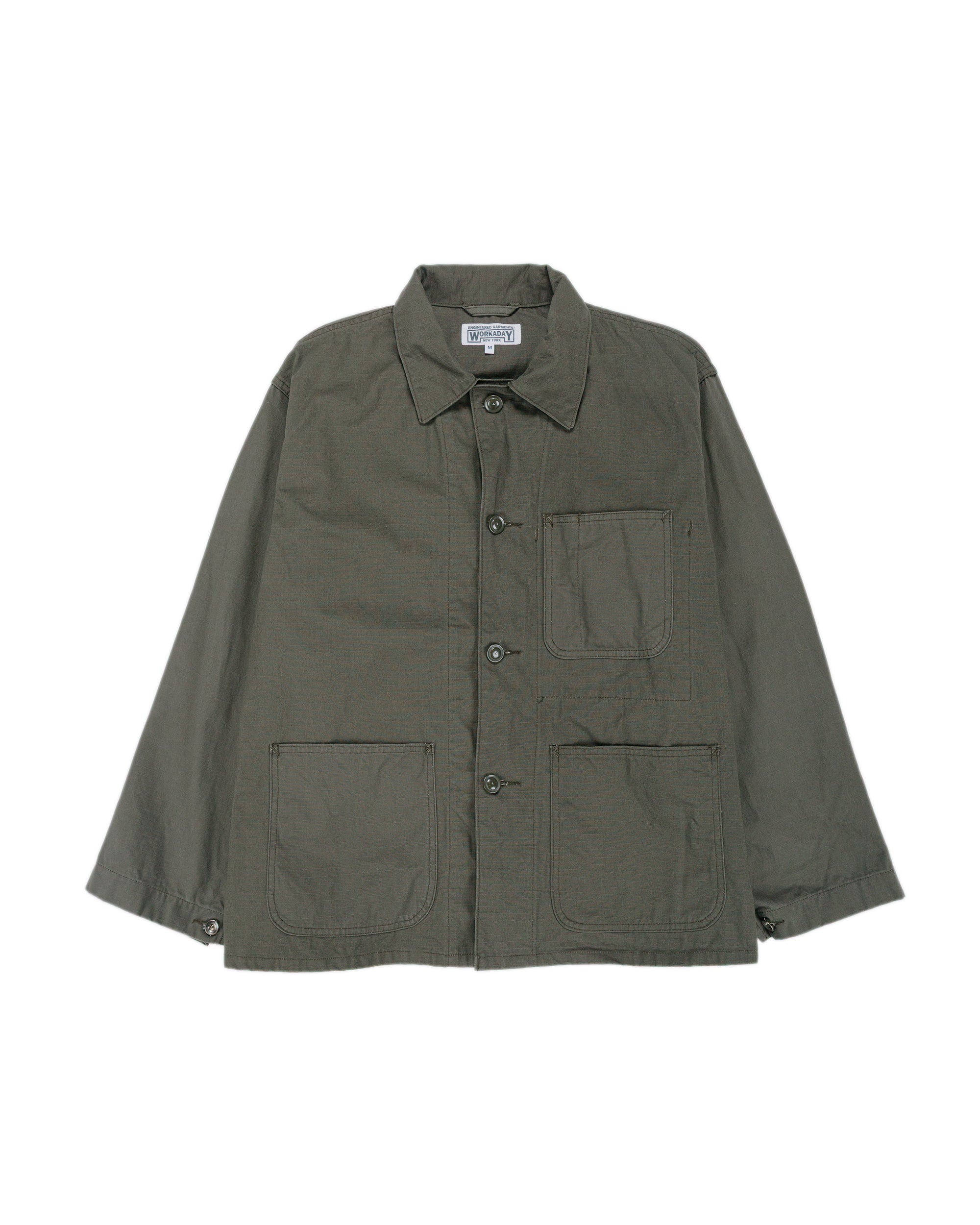 Engineered Garments Workaday Utility Jacket Olive Heavyweight Cotton R