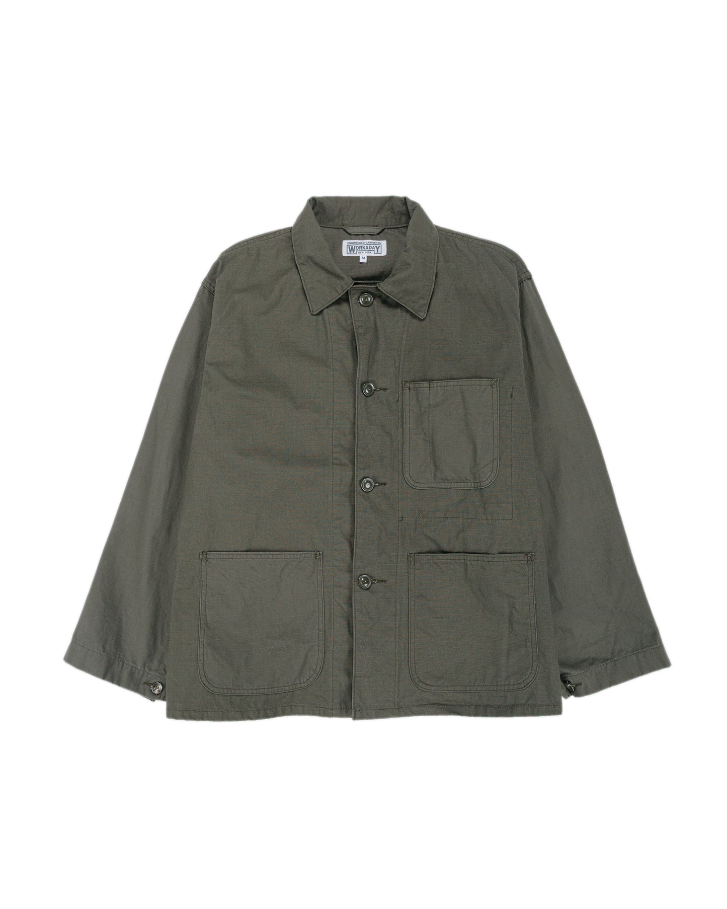 Engineered Garments Workaday Utility Jacket Olive Heavyweight Cotton Ripstop