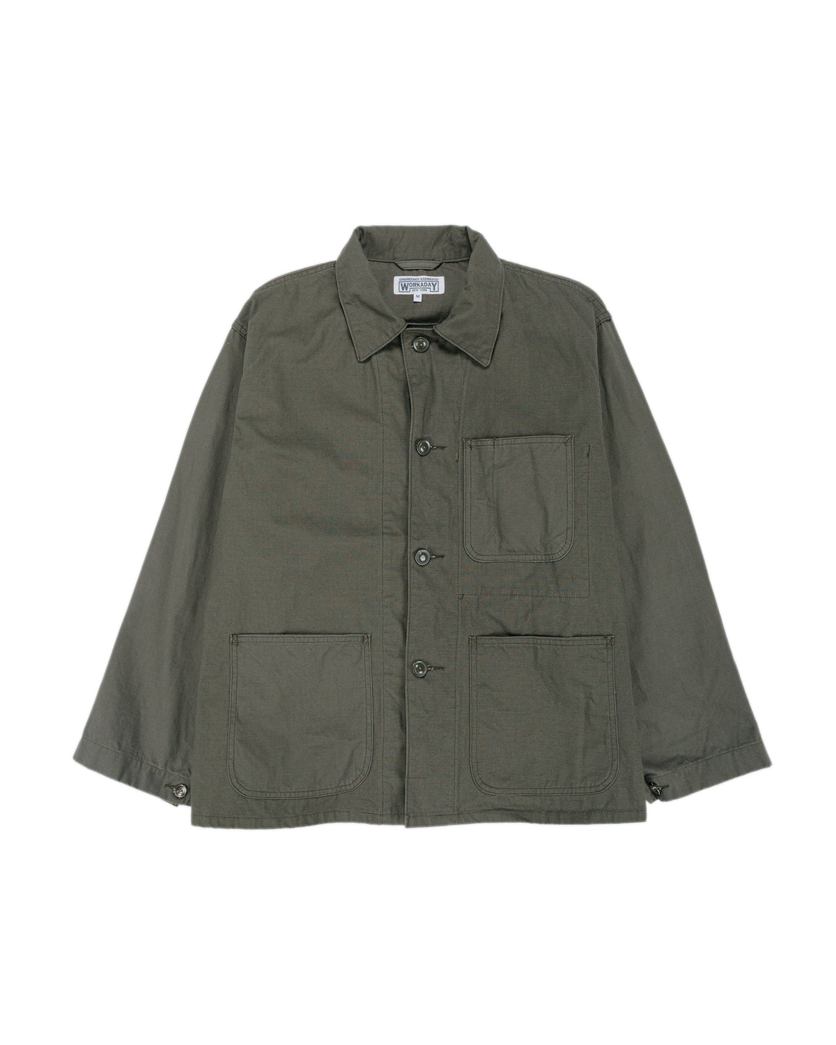 Engineered Garments Workaday Utility Jacket Olive Heavyweight Cotton R ...