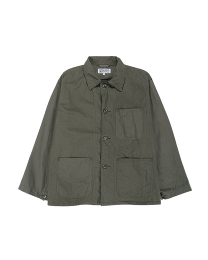 Engineered Garments Workaday Utility Jacket Olive Heavyweight Cotton Ripstop