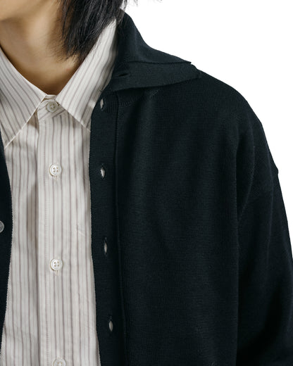 Ernie Palo Polo Knit Cardigan Black