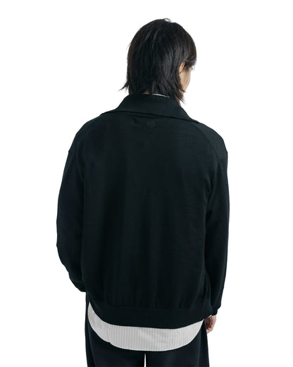 Ernie Palo Polo Knit Cardigan Black