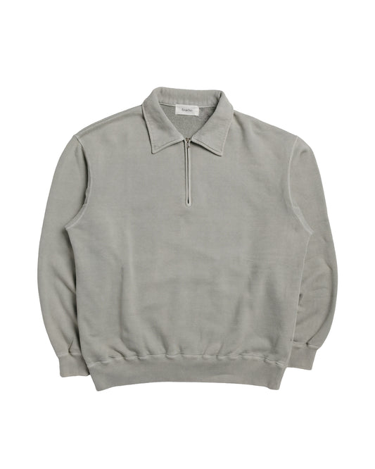 Ernie Palo Product Dyed Half Zip Sweat Olive