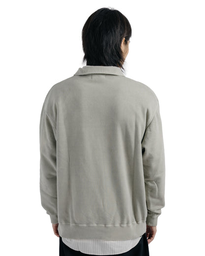 Ernie Palo Product Dyed Half Zip Sweat Olive
