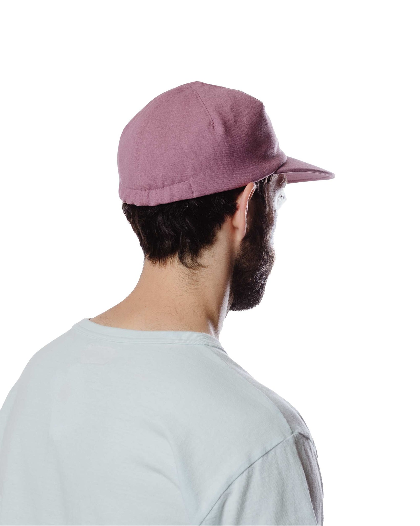 Found Feather 1 Panel Baseball Cap Poly Dyed Double Cloth Lavender Back