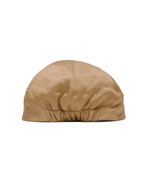 Found Feather 2 Panel Trucker Cap Rayon Cotton Dyed Satin Brown back