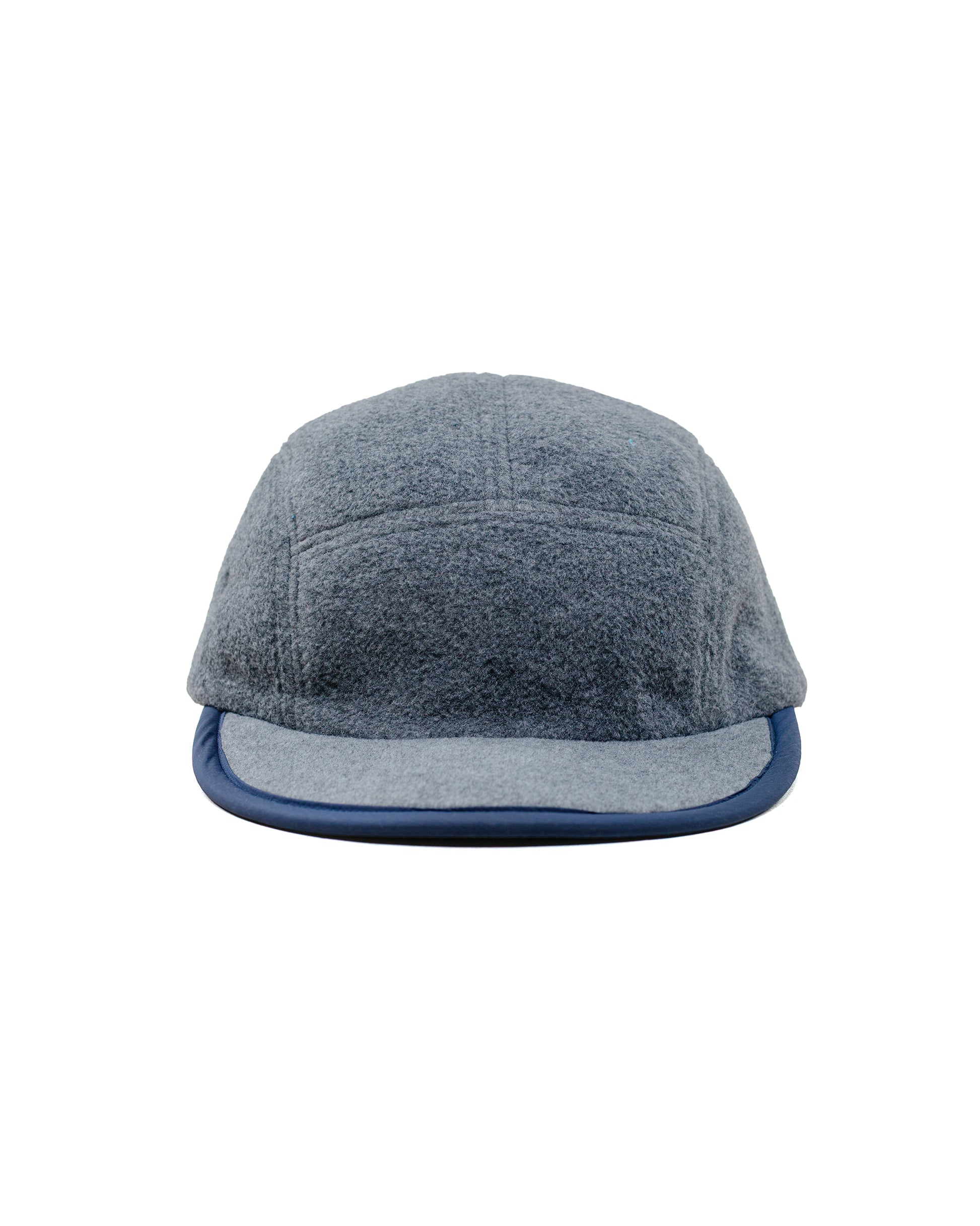 Found Feather 5 Panel Jet Cap Polar Fleece Grey Navy