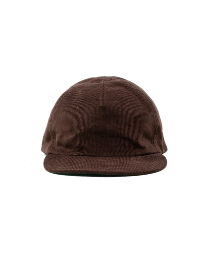 Found Feather 5 Panel Trucker Cap 14W Corduroy Dark Brown