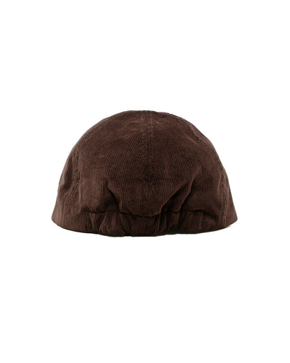 Found Feather 5 Panel Trucker Cap 14W Corduroy Dark Brown