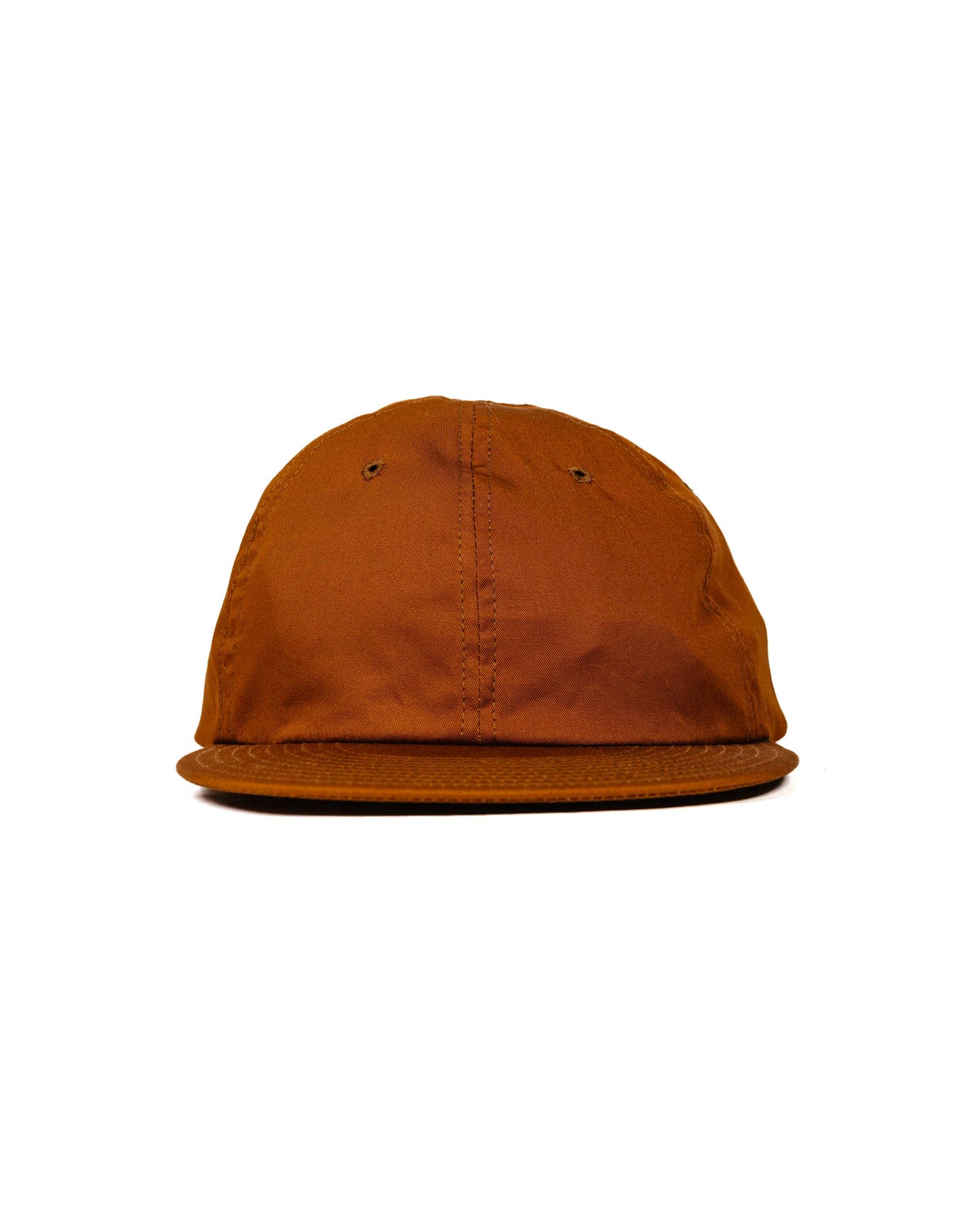 Found Feather 6 Panel Baseball Cap Combed Chino Brown