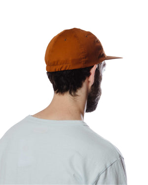 Found Feather 6 Panel Baseball Cap Combed Chino Brown  Back