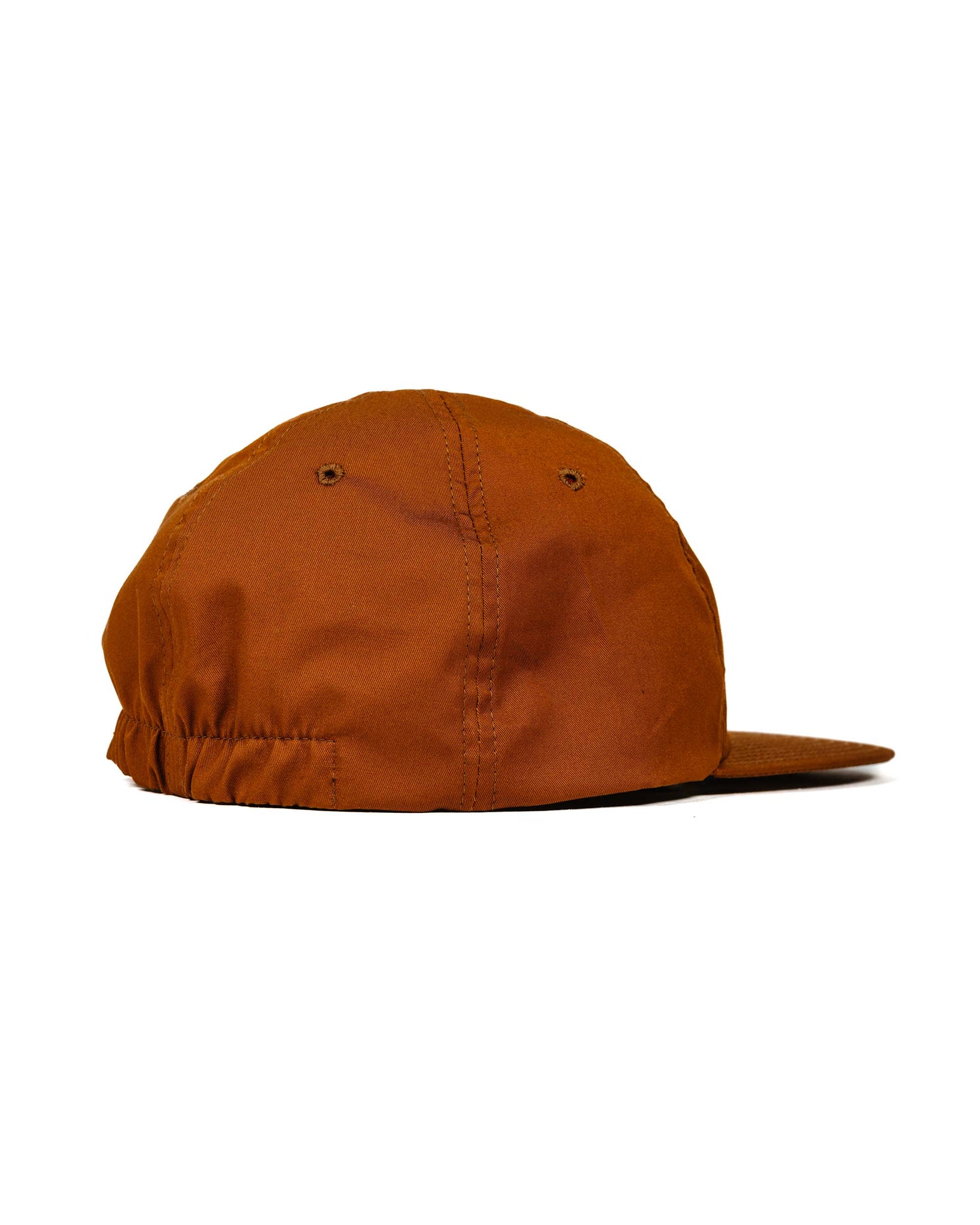 Found Feather 6 Panel Baseball Cap Combed Chino Brown Close
