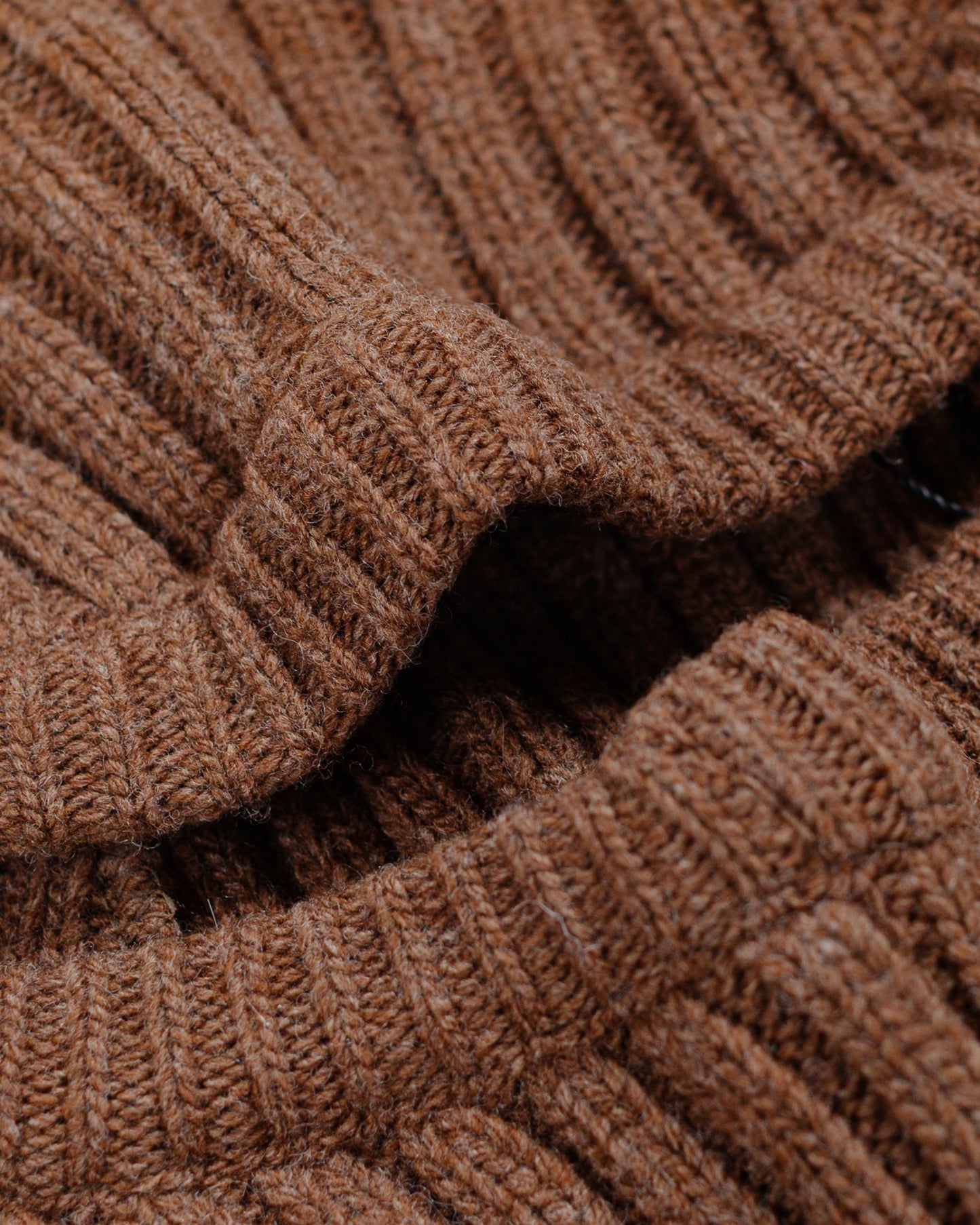 Found Feather Balaclava Lambswool Brown