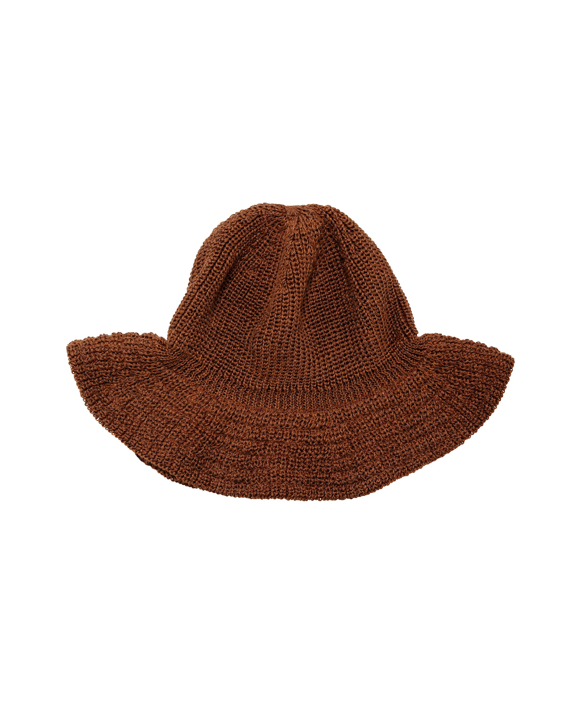Found Feather Bell Hat Brown