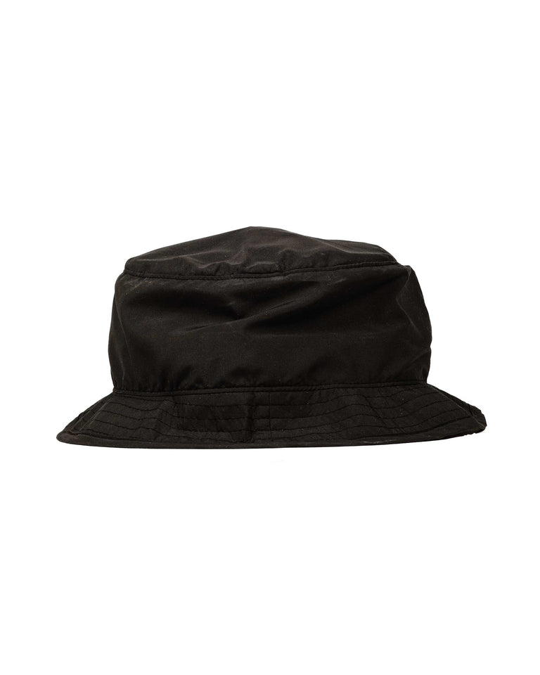 Found Feather Boonie Crusher Hat Poly Dyed Taffeta Black