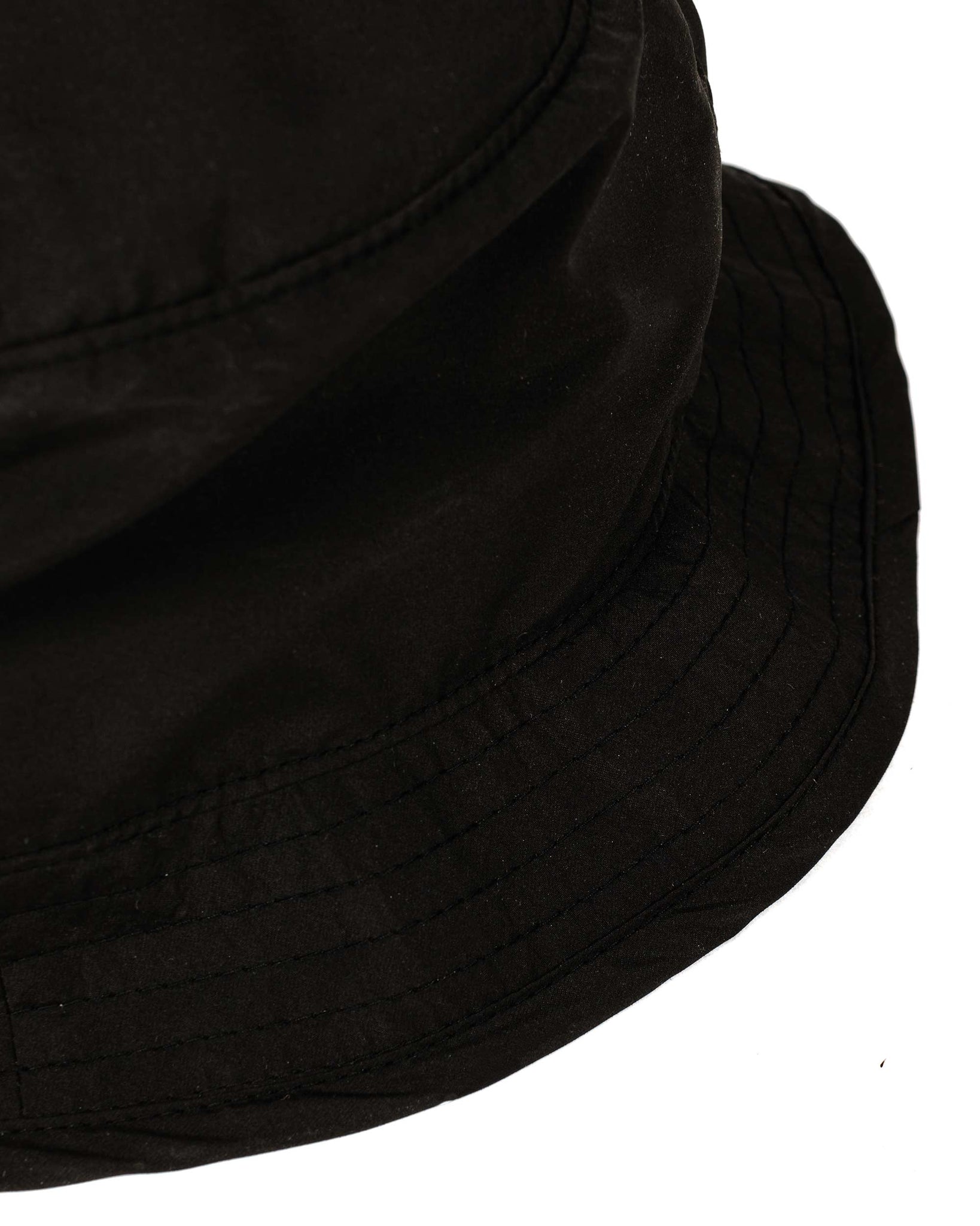 Found Feather Boonie Crusher Hat Poly Dyed Taffeta Black Detail