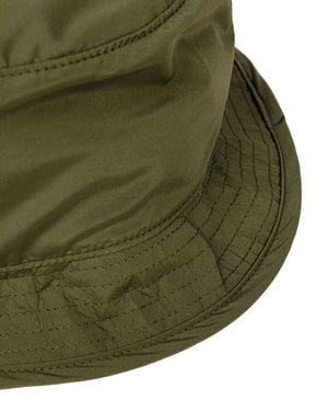 Found Feather Boonie Crusher Hat Poly Dyed Taffeta Olive Detail