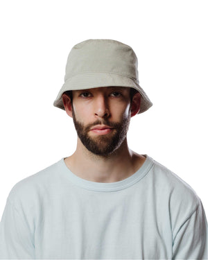 Found Feather Bucket Hat Ventile Cotton Dyed Weather Cloth Beige Model