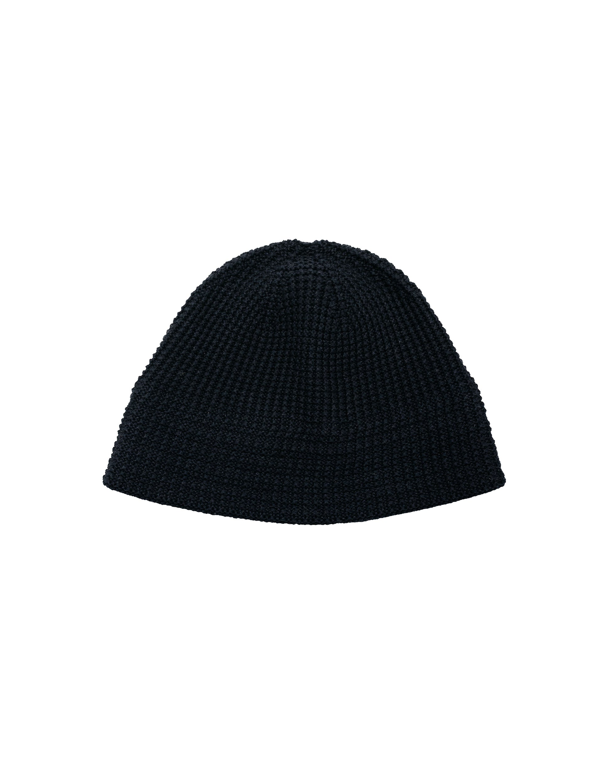 Found Feather Knit Bucket Hat Black
