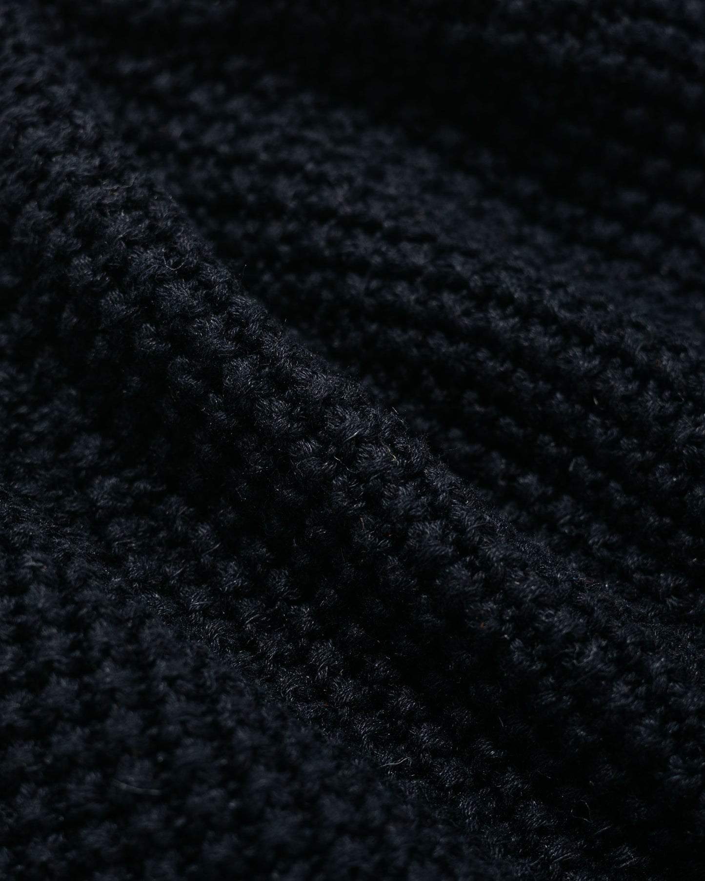 Found Feather Knit Bucket Hat Black