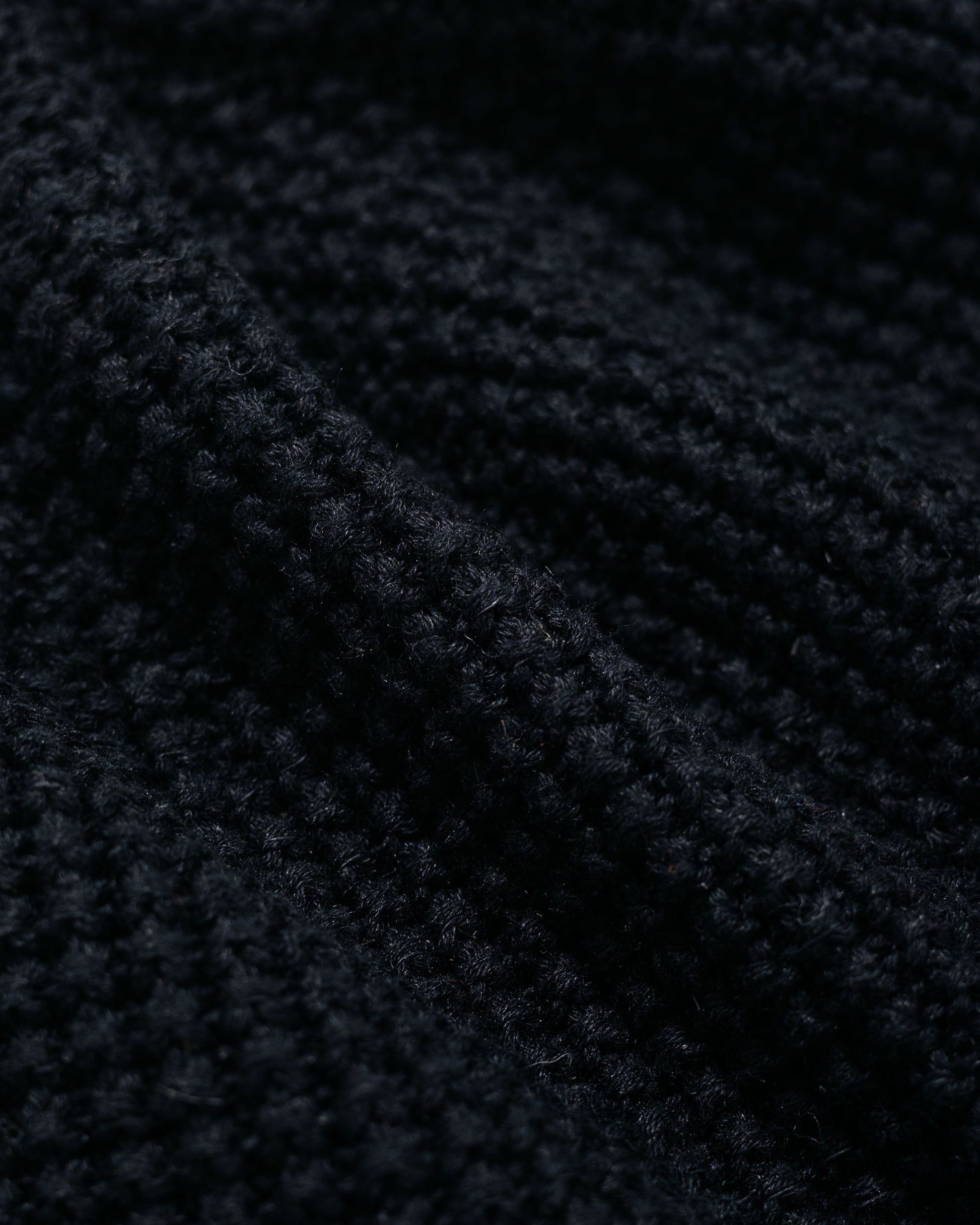 Found Feather Knit Bucket Hat Black