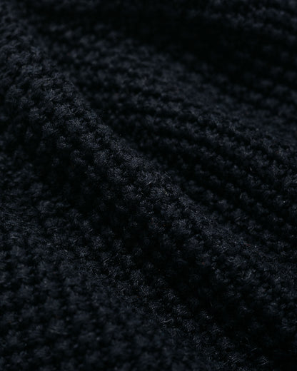 Found Feather Knit Bucket Hat Black