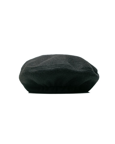 Found Feather Military Beret Acrylic Wool Black