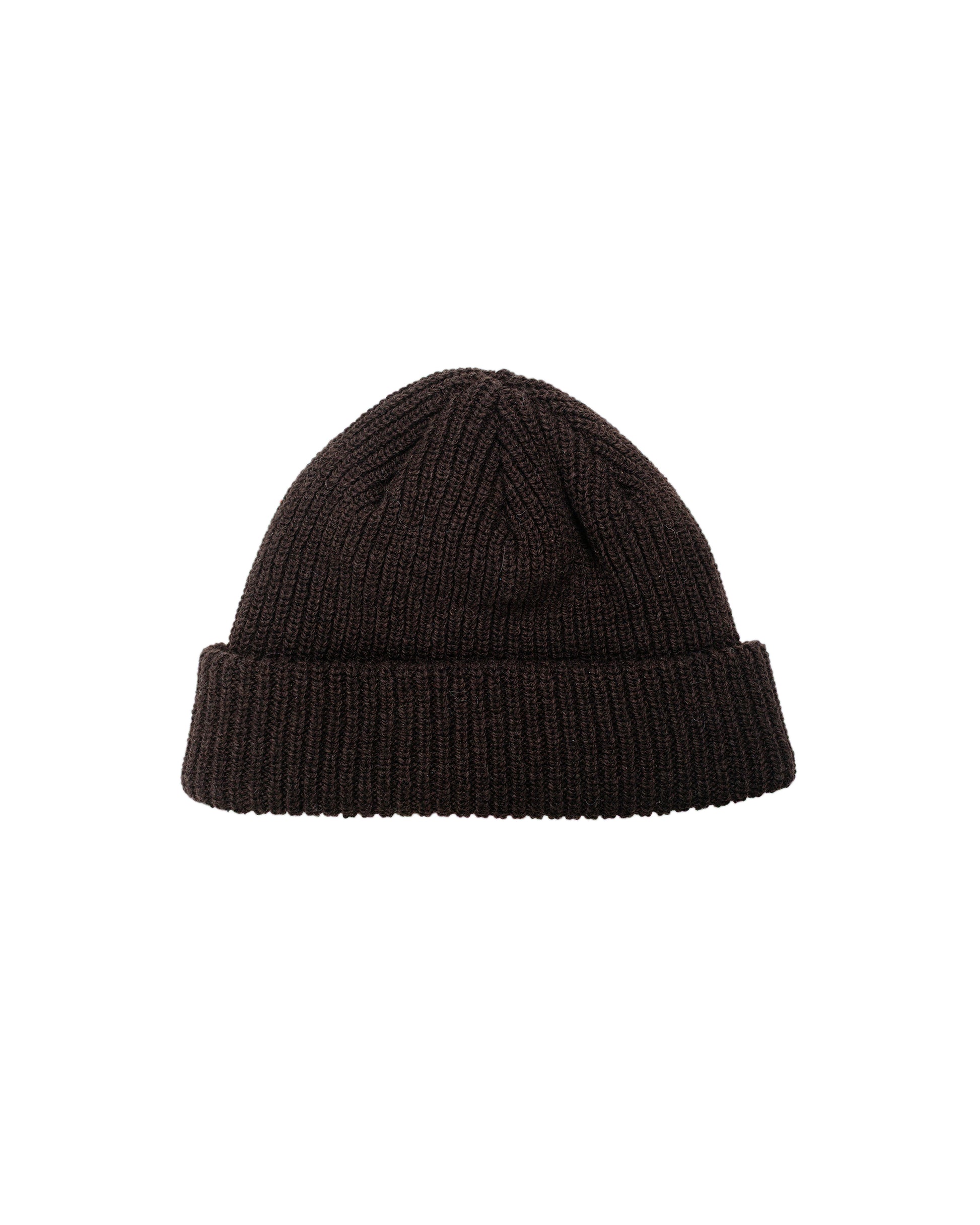 Found Feather Oversized Watch Cap Italian Merino Wool Chocolate