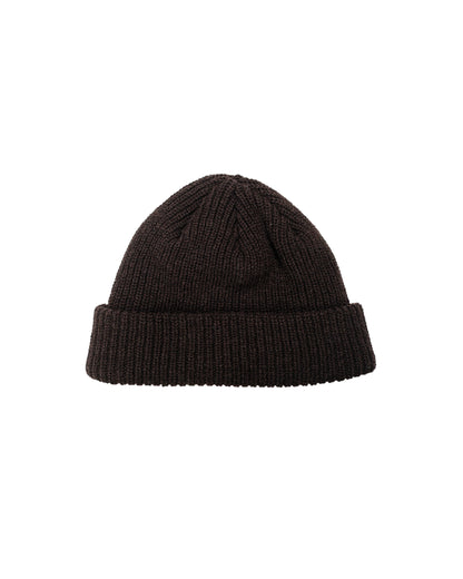Found Feather Oversized Watch Cap Italian Merino Wool Chocolate