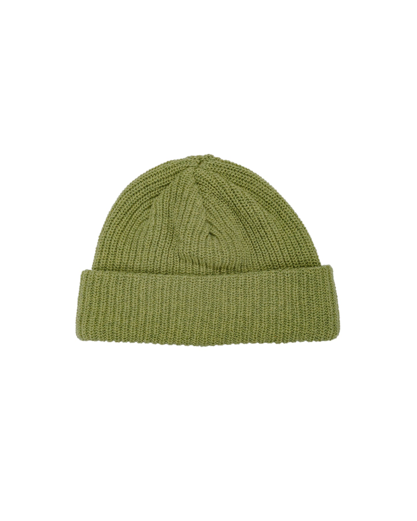 Found Feather Oversized Watch Cap Italian Merino Wool Pistachio