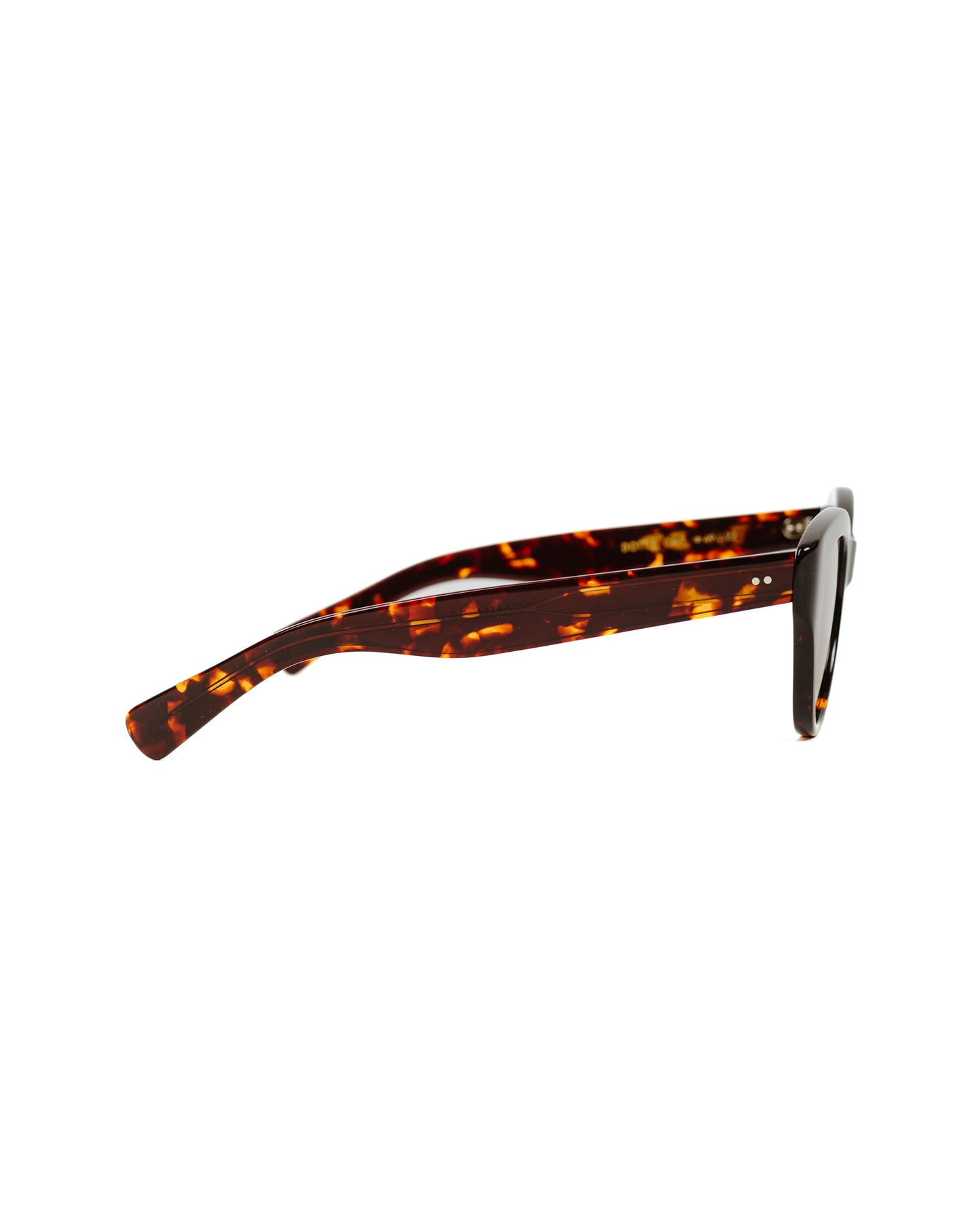 Garrett Leight Dottie Caviar Tortoise/Semi-Flat Oak Arm