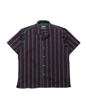 Gitman Vintage Bros. Indigo Cabana Stripe Camp Shirt