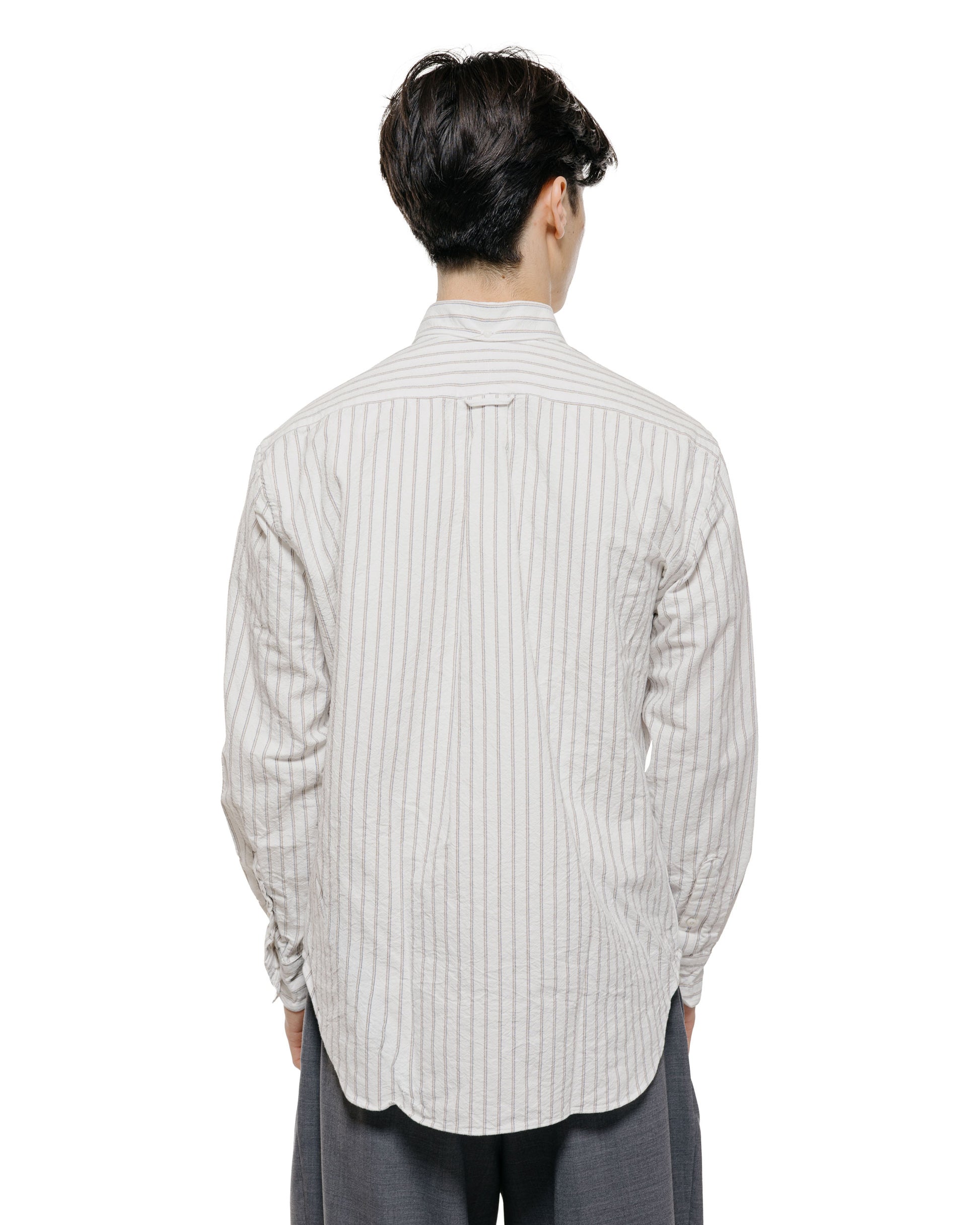 Gitman Vintage Bros. White Japanese Striped Oxford