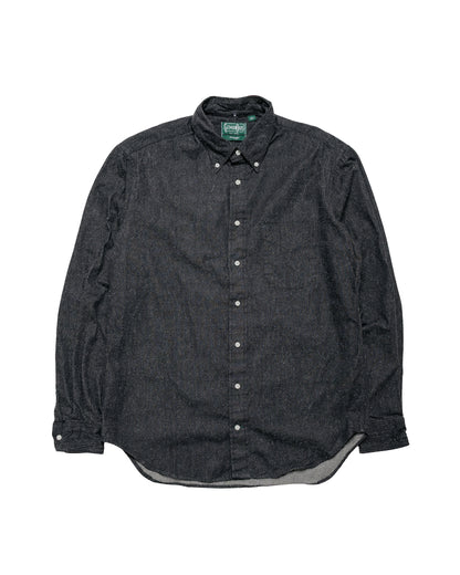 Gitman Vintage Bros. Black Japanese Silk Denim Shirt