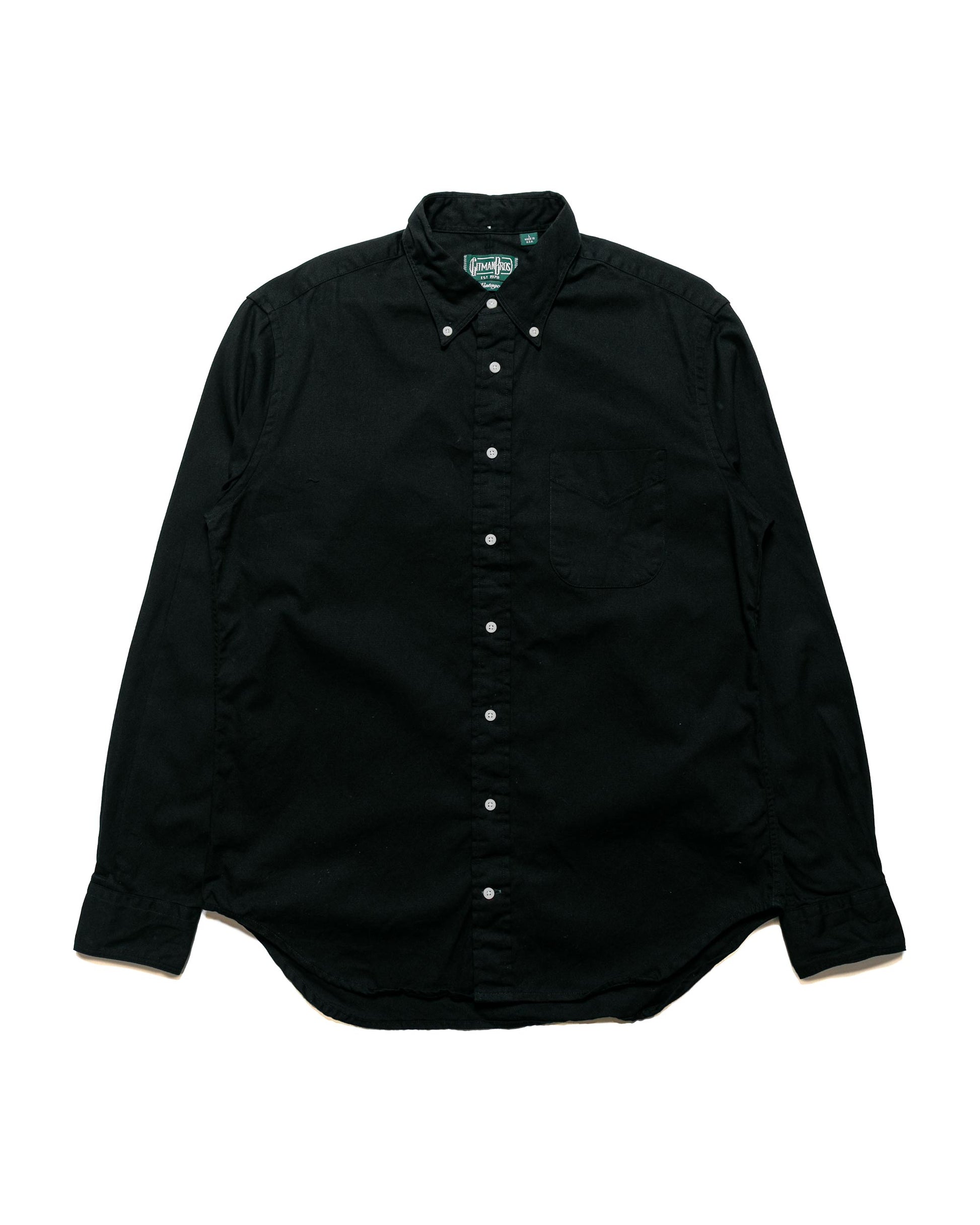 Gitman Vintage Bros. Black Overdye Oxford Long Sleeve