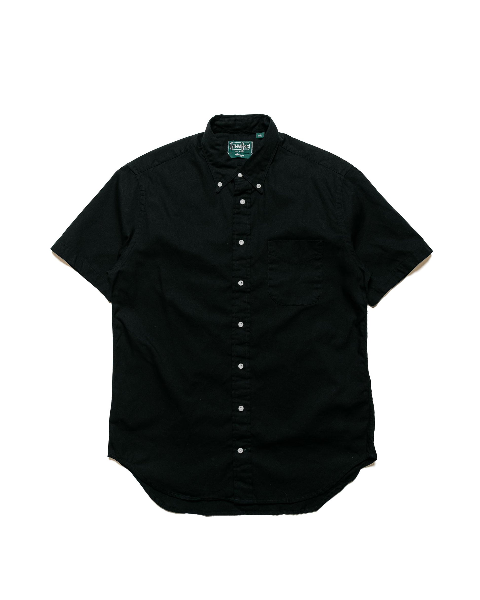 Gitman Vintage Bros. Black Overdye Oxford Short Sleeve